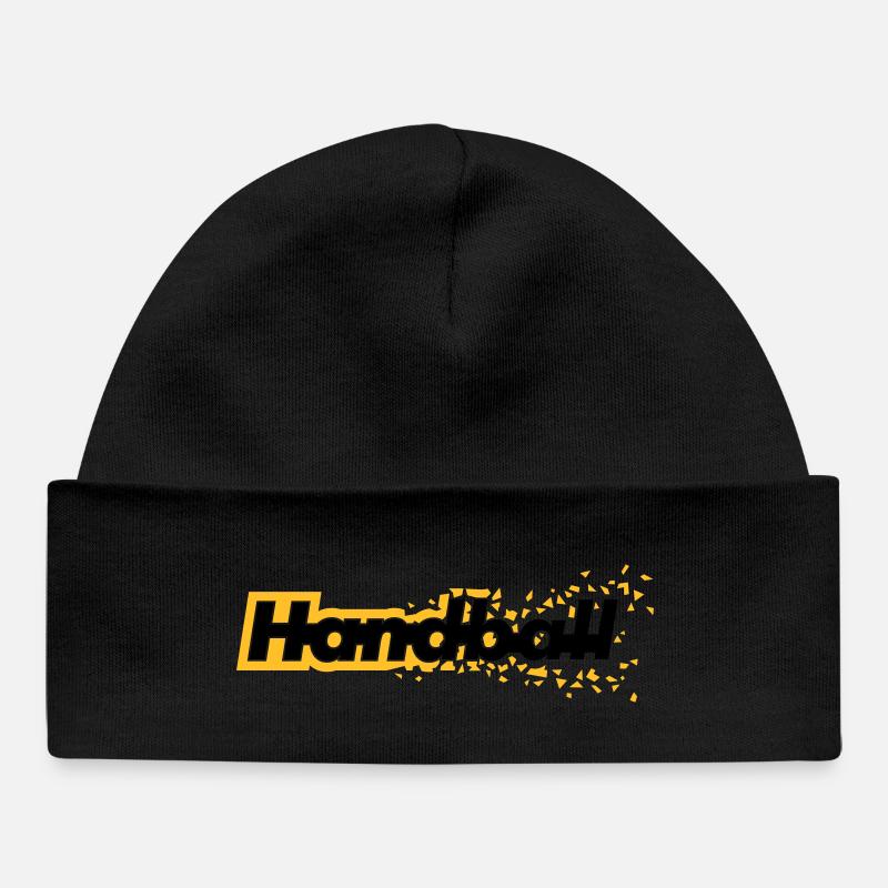 Handball - Bonnet bébé bio - noir