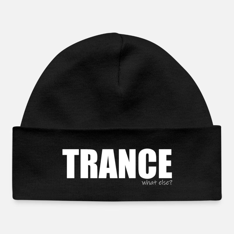 Trance - what else? - Baby Organic Beanie - black