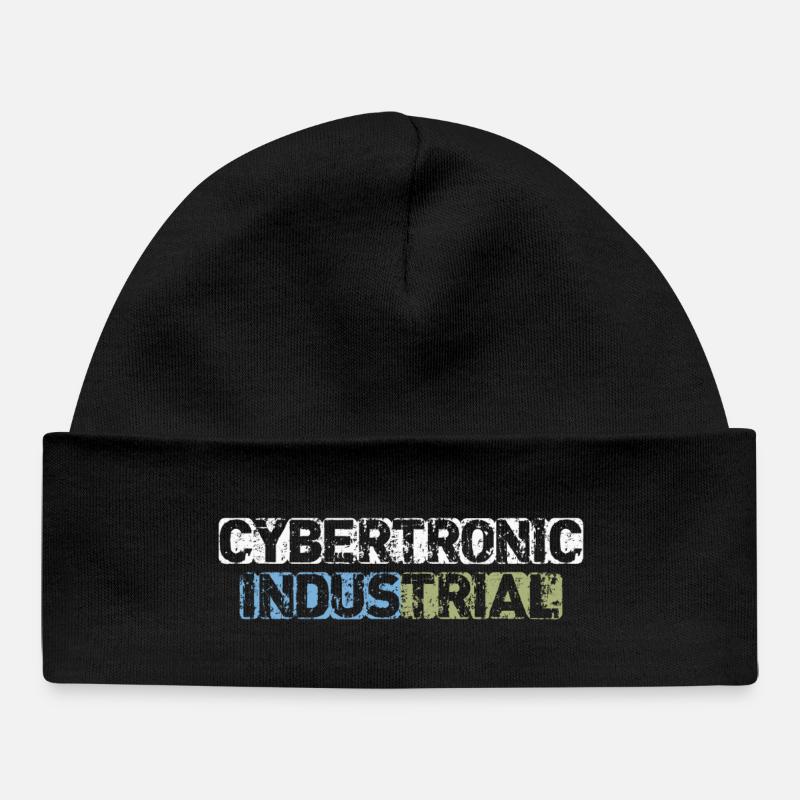 Cybertronique Industriel - Bonnet bébé bio - noir