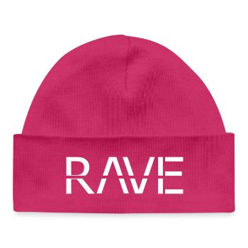 Raver Design Rave Festival Techno - Bonnet bébé bio - hot pink - Devant