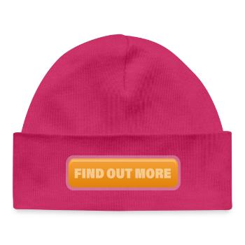 FIND OUT MORE - Baby Organic Mütze - hot Pink - Vorne