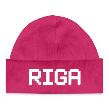 RIGA Latvia Lettland - Baby Organic Mütze - hot Pink - Vorne