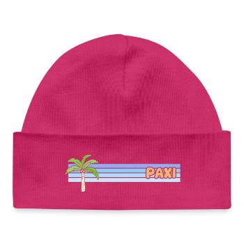 Paxi comme jour férié - Bonnet bébé bio - hot pink - Devant