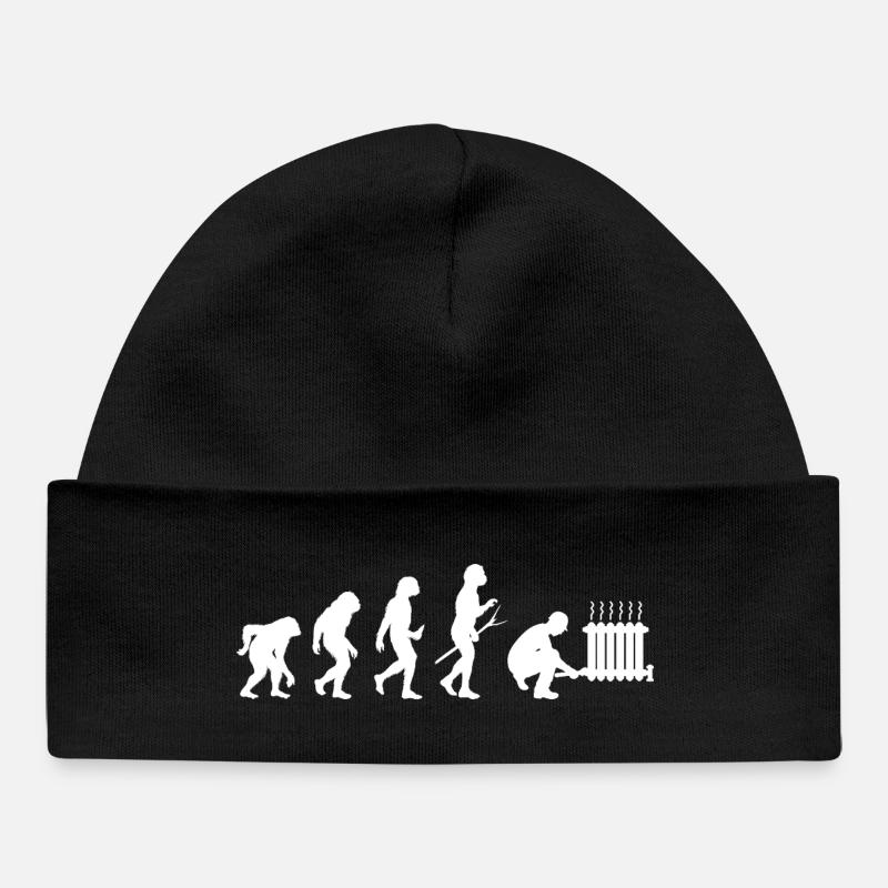 Chauffagiste, mécanicien d’installations, secteur de l’assainissement, du chauffage et de la climatisation - Bonnet bébé bio - noir