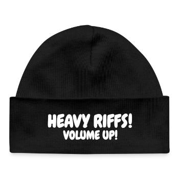 Riffs lourds Volume élevé - Bonnet bébé bio - noir - Devant