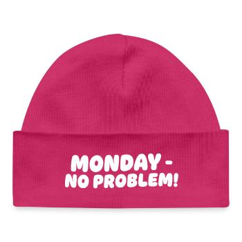Lundi sans problèmes Design - Bonnet bébé bio - hot pink - Devant