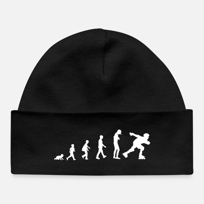 Development from baby to inline skater - Baby Organic Beanie - black