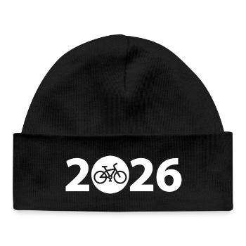 Tour à vélo 2026, VTT 2026, Vélo 2026 - Bonnet bébé bio - noir - Devant