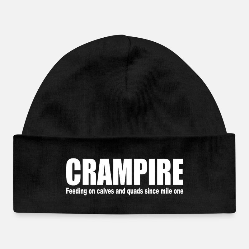 CRIMPE, MOLLETS QUADRUPLES MARATHON Vampire - Bonnet bébé bio - noir