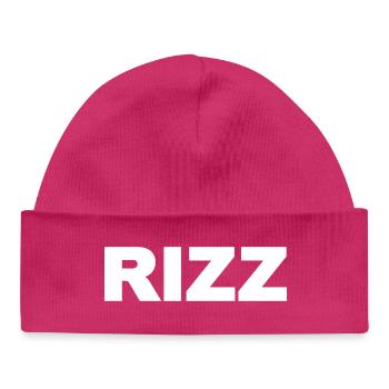 RIZZ - Baby Organic Beanie - hot pink - Front