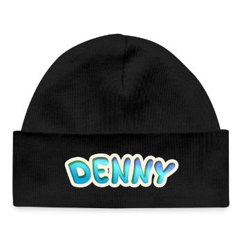 Denny as a job - Baby Organic Beanie - black - Front