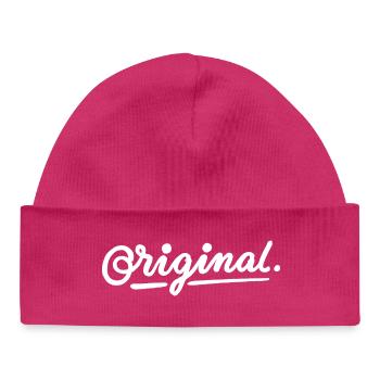 original - Bonnet bébé bio - hot pink - Devant