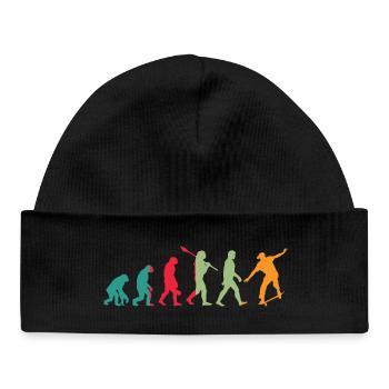 Evolution Skater - Baby Organic Mütze - Schwarz - Vorne