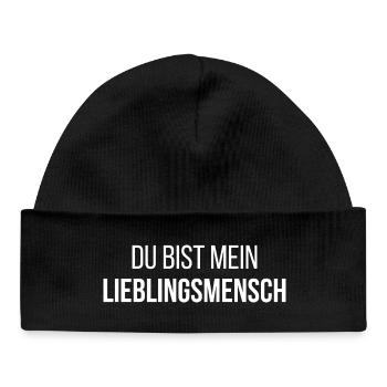 Tu es ma chemise préférée - Bonnet bébé bio - noir - Devant