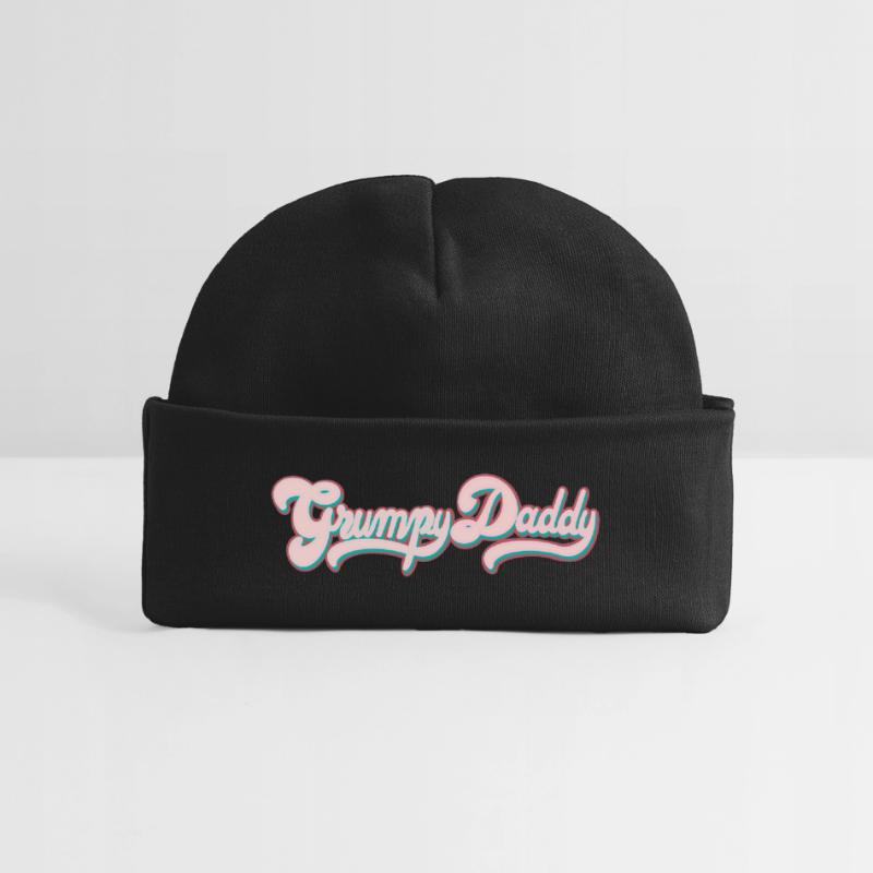 Grumpy Daddy Script rétro - Soutien-gorge de sport couleur Bonnet bébé bio