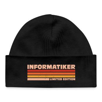 Informatiker Informatikerin Informatik - Baby Organic Mütze - Schwarz - Vorne