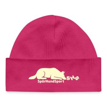 SHS Logo lemon - Baby Organic Mütze - hot Pink - Vorne