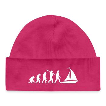 Evolution Sailing - Voilier - Bonnet bébé bio - hot pink - Devant