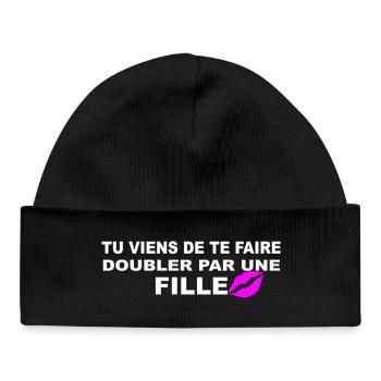 Doubler  - Bonnet bébé bio - noir - Devant