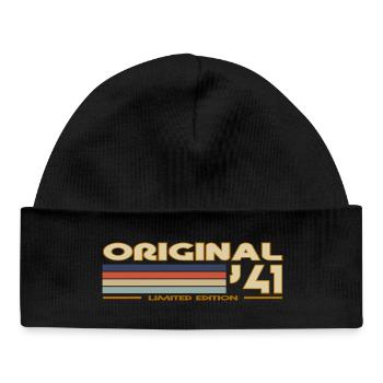 1941 - Baby Organic Beanie - black - Front