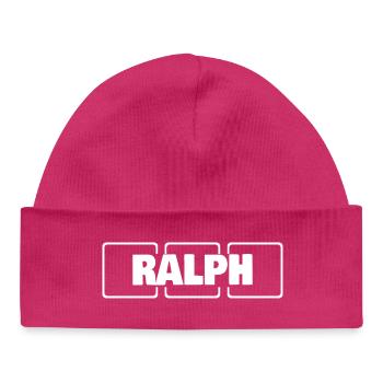 Ralph als Geburtsname - Baby Organic Mütze - hot Pink - Vorne