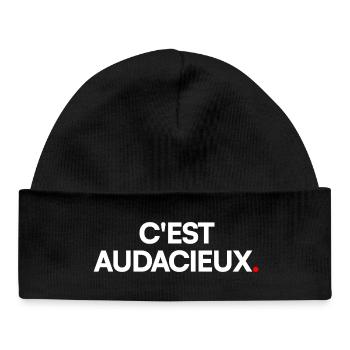 C'est audacieux - Bonnet bébé bio - noir - Devant