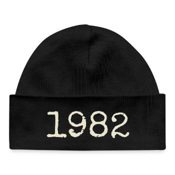 Geburtstagsgeschenk 1982 – Großartig seit 1982 - Baby Organic Mütze - Schwarz - Vorne