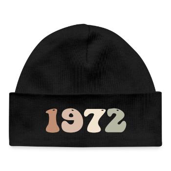 1972 - Baby Organic Beanie - black - Front