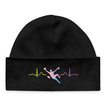 Boulderer heartbeat Bouldering Bouldering - Baby Organic Beanie - black - Front