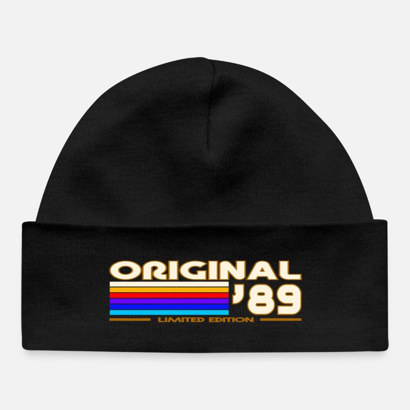 1989 - Bonnet bébé bio - noir