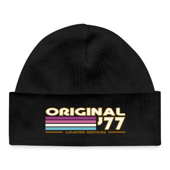 1977 - Baby Organic Beanie - black - Front