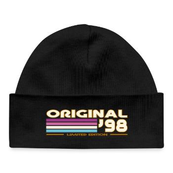 1998 - Baby Organic Beanie - black - Front
