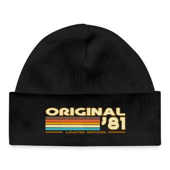 1981 - Baby Organic Beanie - black - Front
