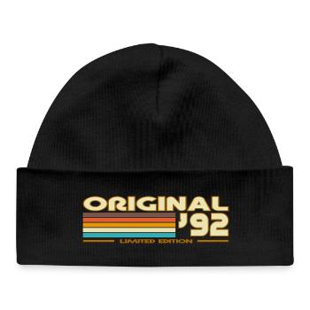 1992 - Baby Organic Beanie - black - Front