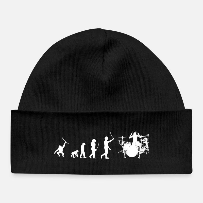 Batteur Evolution - Bonnet bébé bio - noir