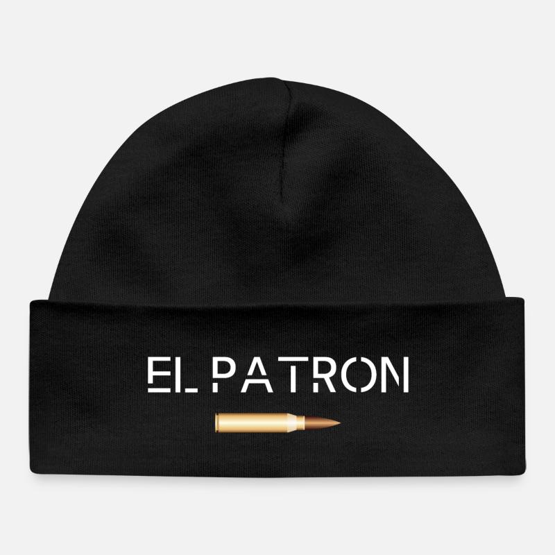 El Patron – Le look G le plus populaire - Bonnet bébé bio - noir