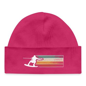 Wakeskate Wakeskating Wakeskater Wakeboard - Baby Organic Mütze - hot Pink - Vorne