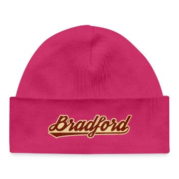 Bradford Vintage Script Logo - Baby Organic Mütze - hot Pink - Vorne