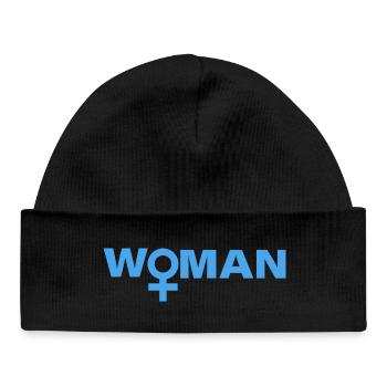WOMAN - Baby Organic Beanie - black - Front