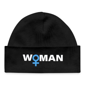 WOMAN - Baby Organic Beanie - black - Front