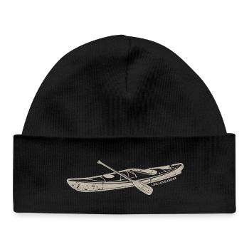 Let Love Win Kayak Print - Baby Organic Beanie - black - Front