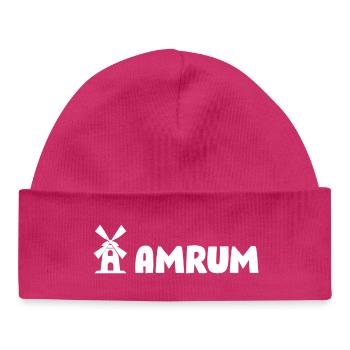 Moulin à vent d’Amrum - Bonnet bébé bio - hot pink - Devant