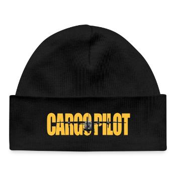 Cargo pilot An-12 - Baby Organic Mütze - Schwarz - Vorne