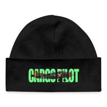 Cargo pilot Ju-52 - Baby Organic Beanie - black - Front