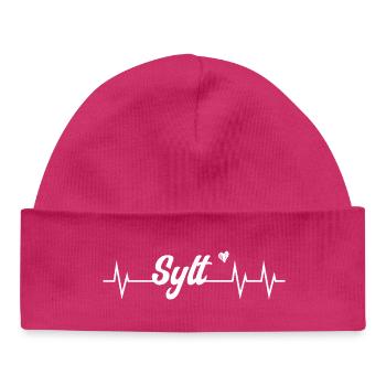 Heartbeat Sylt - Baby Organic Beanie - hot pink - Front