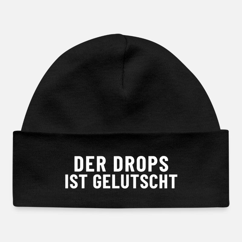La goutte est aspirée - Bonnet bébé bio - noir