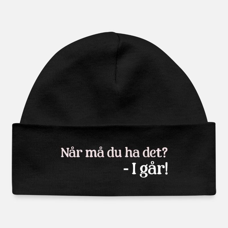 Hier - Bonnet bébé bio - noir