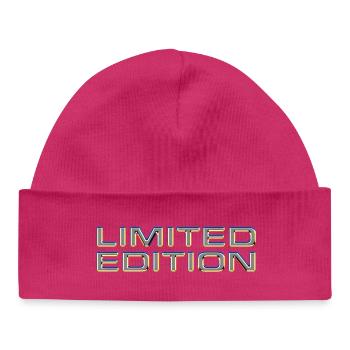 Édition limitée - Bonnet bébé bio - hot pink - Devant
