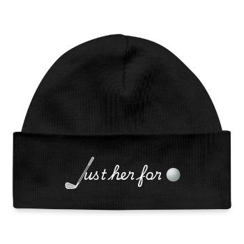 Just Her for Golf - Baby Organic Beanie - black - Front