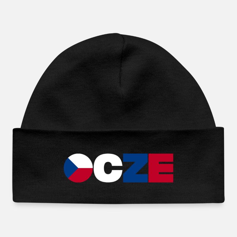 République tchèque - Bonnet bébé bio - noir